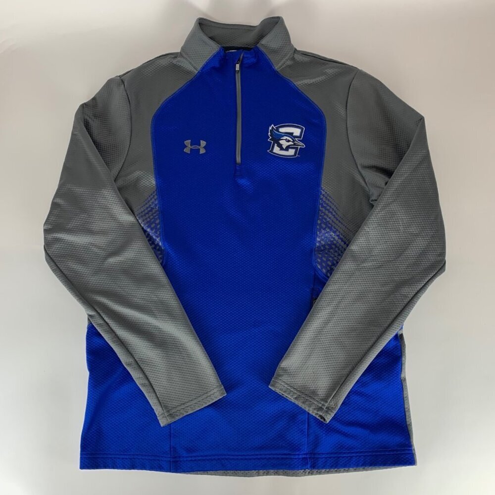 Creighton Blue Jays NCAA Blue Gray Under Armour Athletic Pullover Mens Large